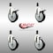 Service Caster 5 Inch 316SS Black Poly Swivel 1-1/4 Inch Expanding Stem Caster Lock Brake, 2PK SS316TTLEX20S514-PPUB-BLK-2-S-2-114 - alternate 2